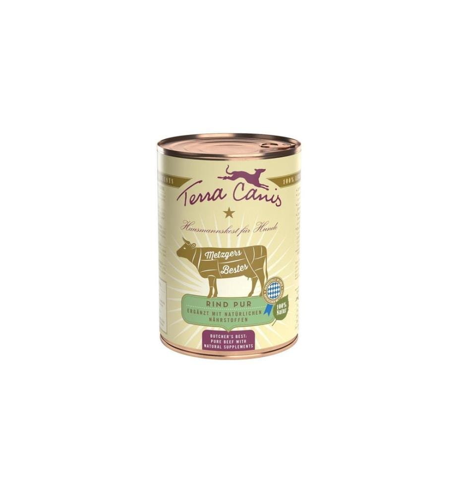 Terra Canis - Alimentation humide Le meilleur de la boucherie avec du boeuf, 400 g