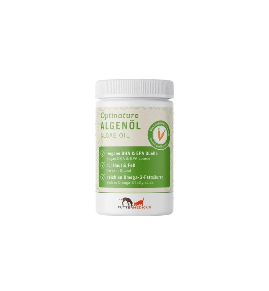 Futtermedicus Complément alimentaire pour chien Huile d'algues en capsules avec EPA/DHA 80 pièces