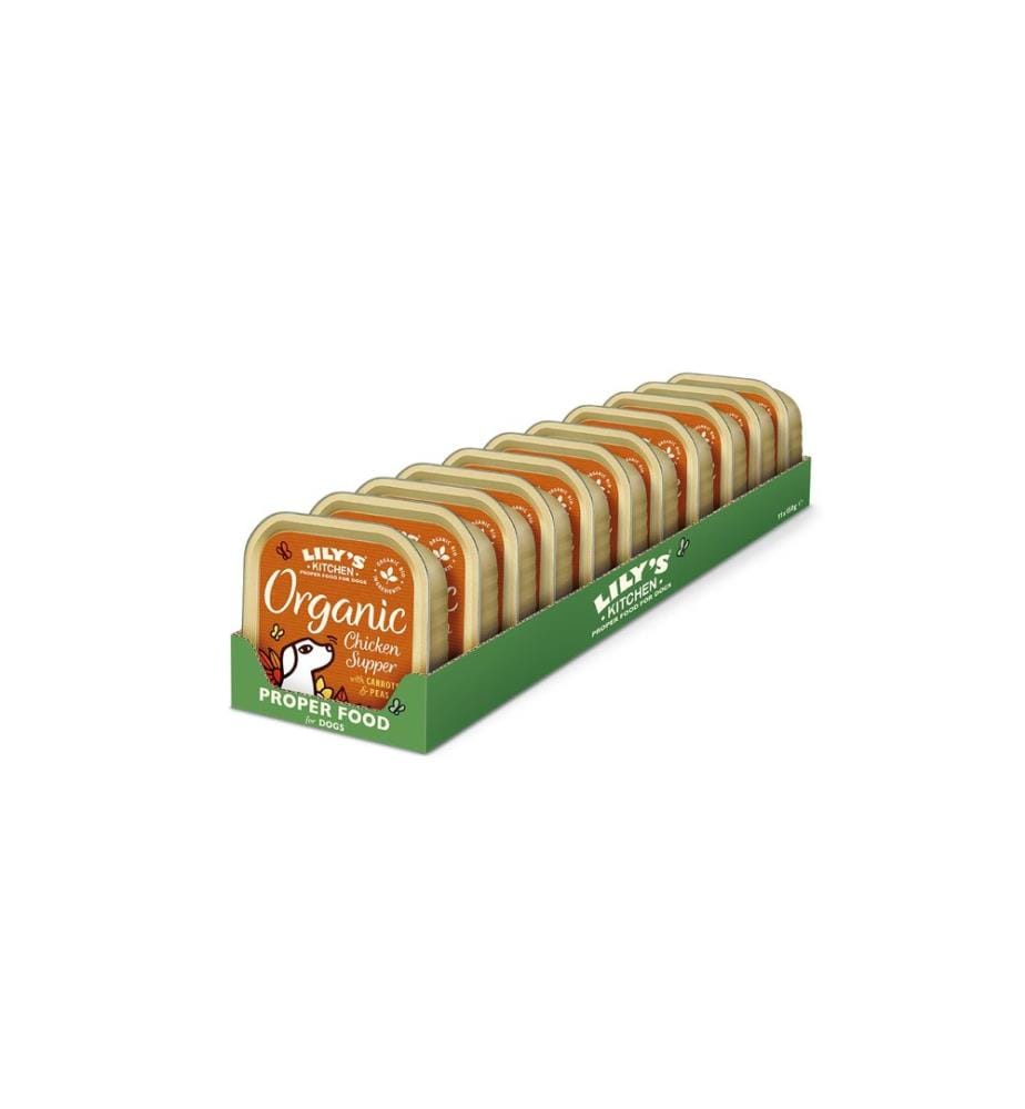 Lily's Kitchen Nourriture humide Bio Poulet, 11 x 150 g
