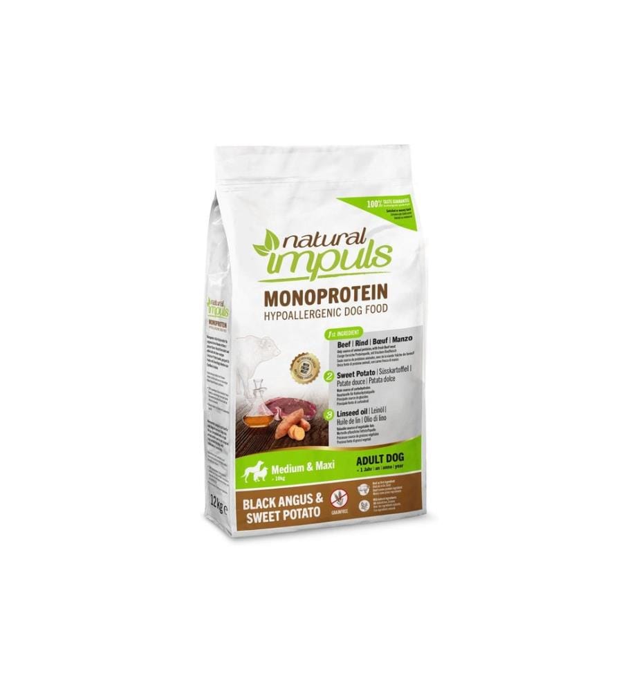 Natural Impuls Croquettes Adult Med/Ma Buf Angus 12 kg
