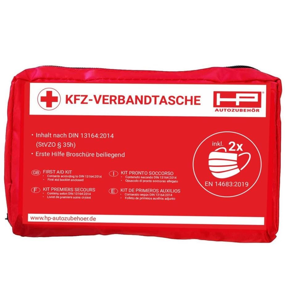 HP Autozubehör - Trousse de secours Rouge automobile