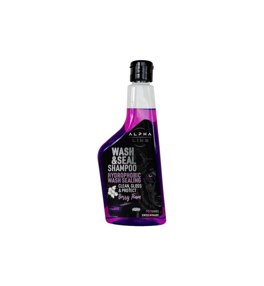 Alpha Line - Wash&Seal Car Shampoo, bouteille de 500 ml 500 ml;