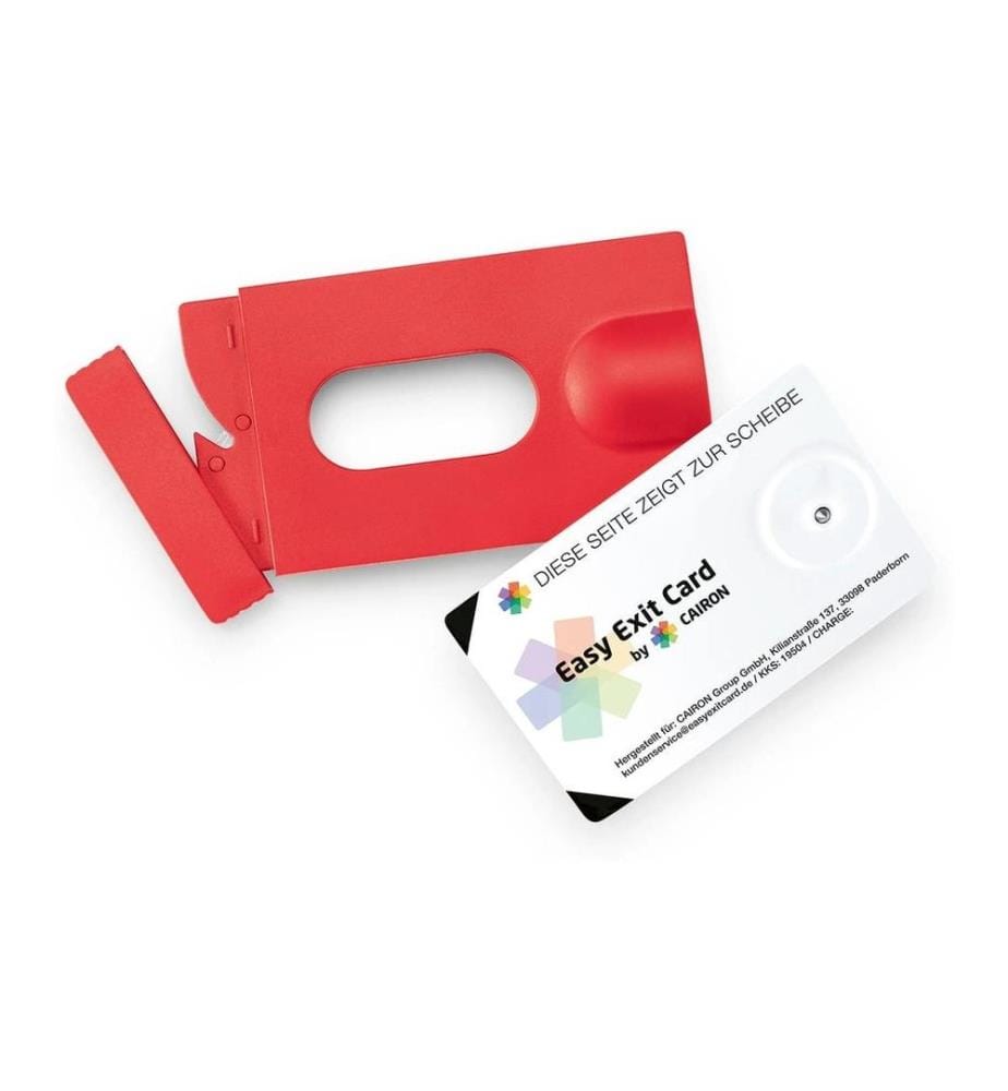 Easy Exit - Outil de sauvetage format carte EC Fonction marteau d'urgence/coupe ceinture