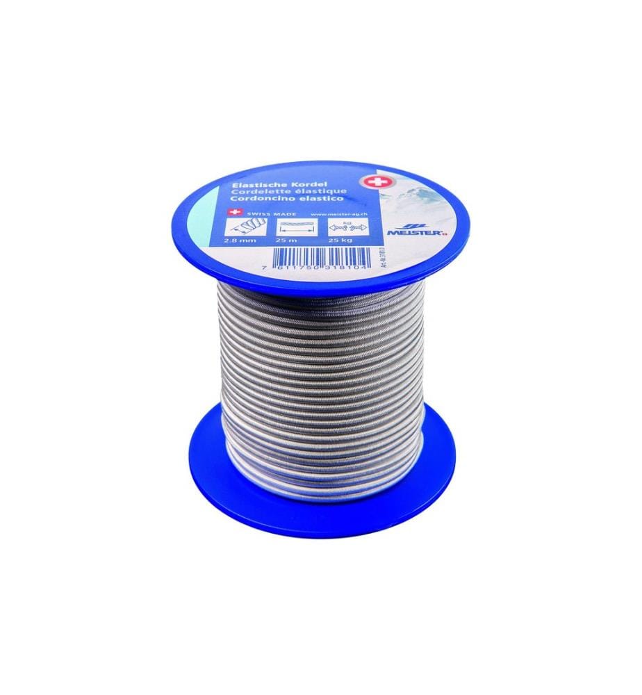 Meister - Tendeur en caoutchouc Ø 2,8 mm, 25 m, 25 kg, Blanc
