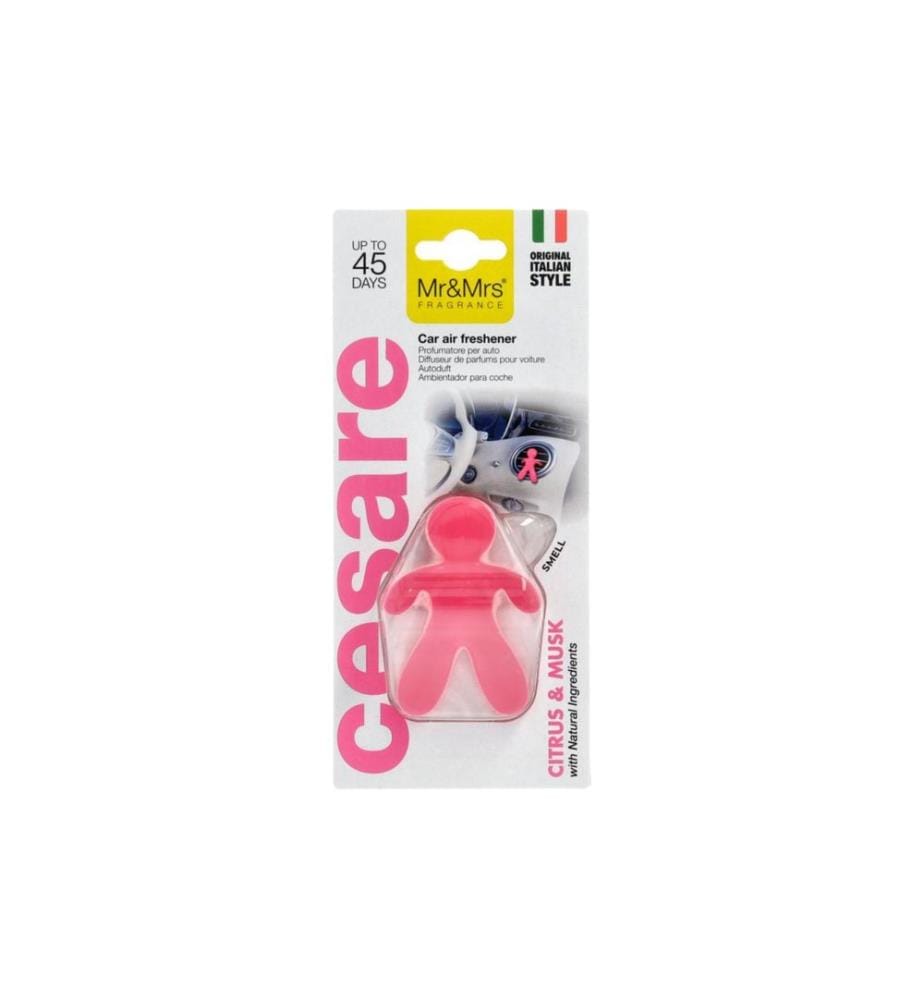 MR&MRS CESARE - Diffuseur de parfum pour voiture Fucsia Citrus et Musk;