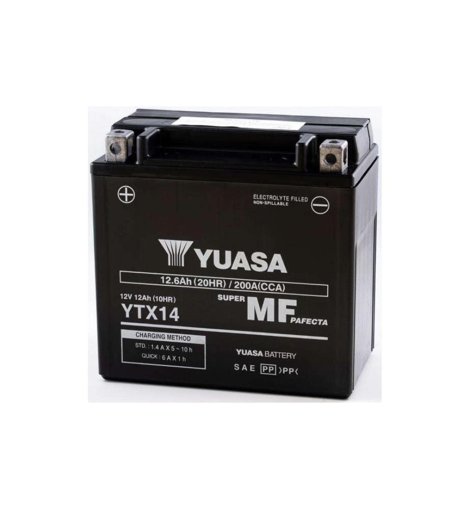 YUASA - Batterie de moto AGM 12 V/12.6Ah/200A