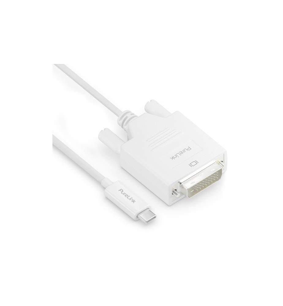 PURELINK - Câble IS2210-010 USB type C - DVI-D, 1 m, Blanc