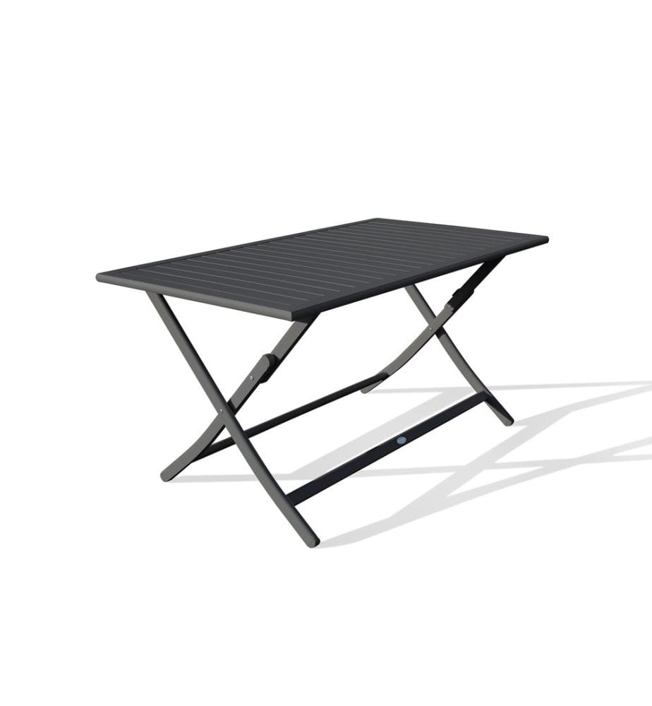 Table de jardin MARIUS (140x80 cm) pliante en aluminium