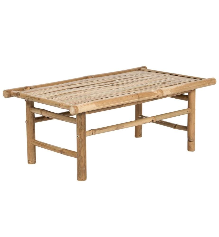 Table basse de jardin TODI 45 cm 80 cm Bambou Marron