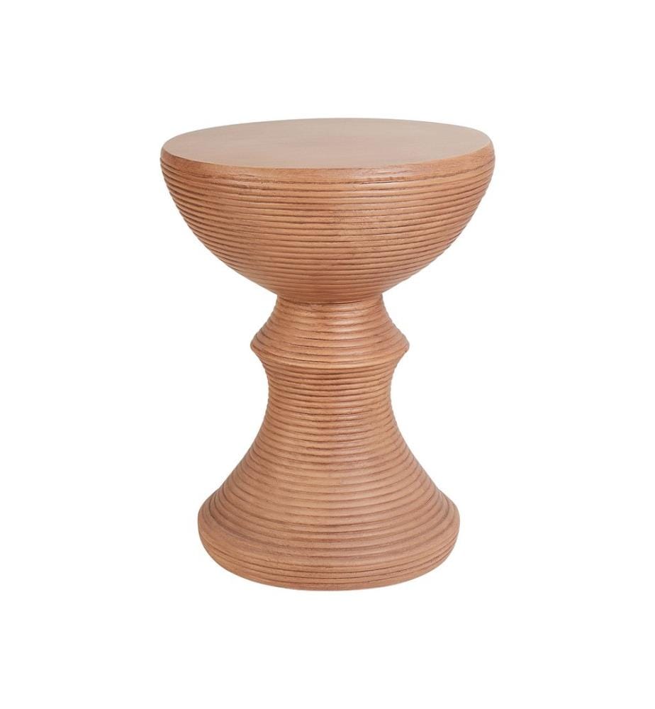 Table d'appoint CALDARO 40 cm 40 cm Imitation bois Marron