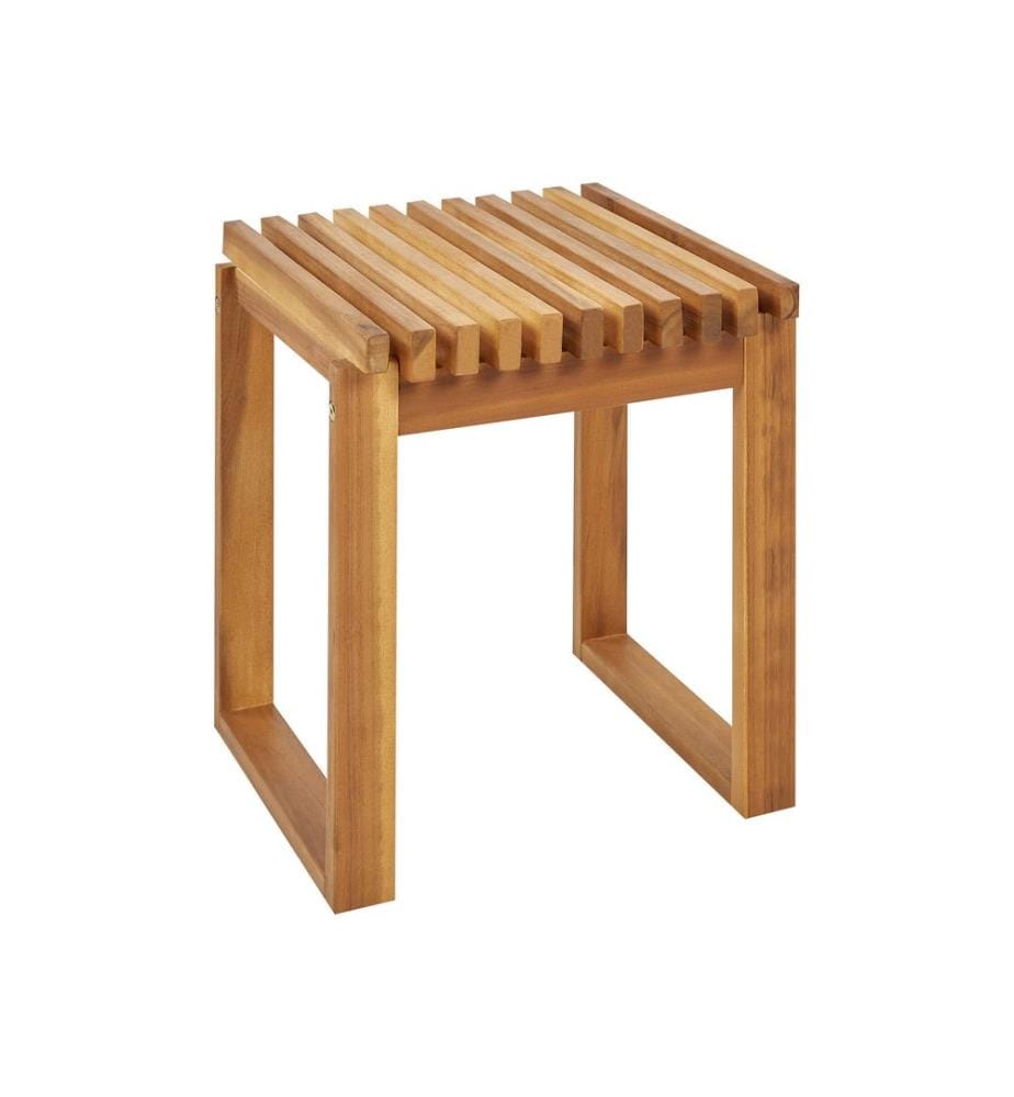 Table d'appoint pour le jardin BELLANO 35 cm 40 cm Acacia Marron
