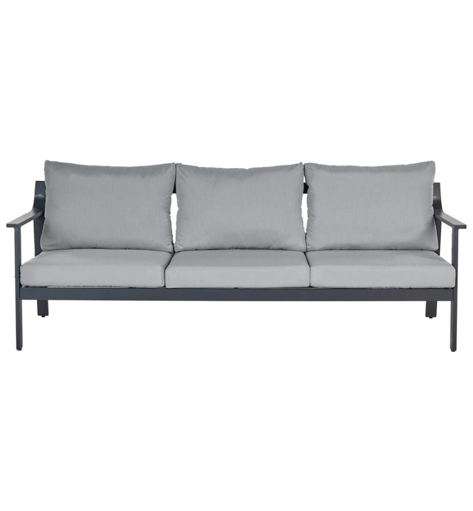 Canapé de jardin 3 places KIATO Métal Gris foncé