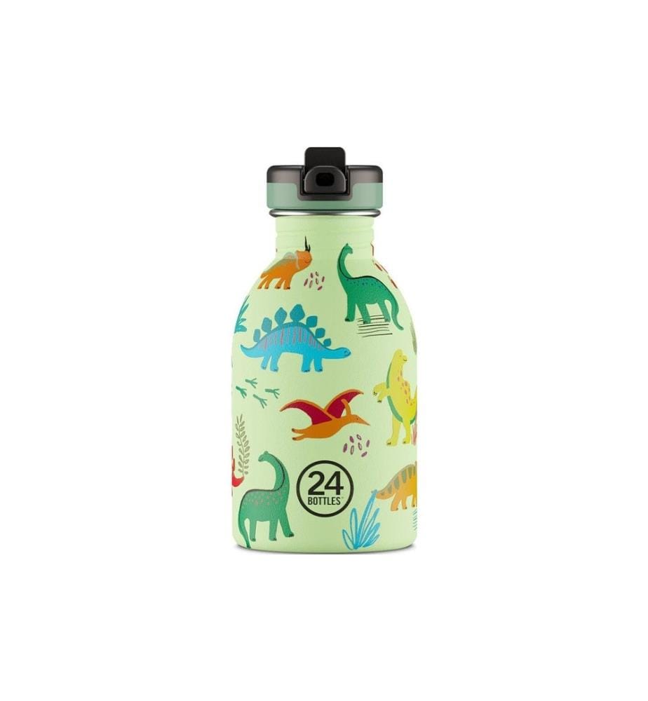 24BOTTLES - Gourde Urban avec couvercle de sport 250 ml, Jurassic Friends