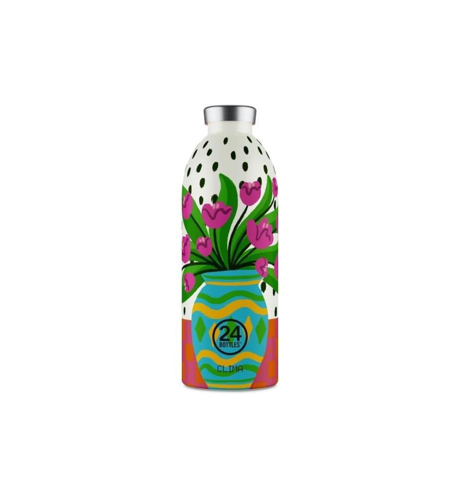 24BOTTLES - Bouteille isotherme Clima 850 ml, Fiori rose