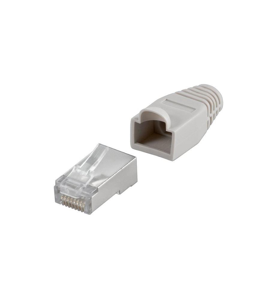 WIREWIN - Connecteur RJ45 Cat.6 100 pièces, blindé, gris