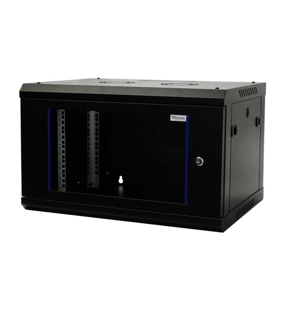 WIREWIN - Coffre de mur 600X600X6U Pro 3rd Gen 19 / 6HE / Noir