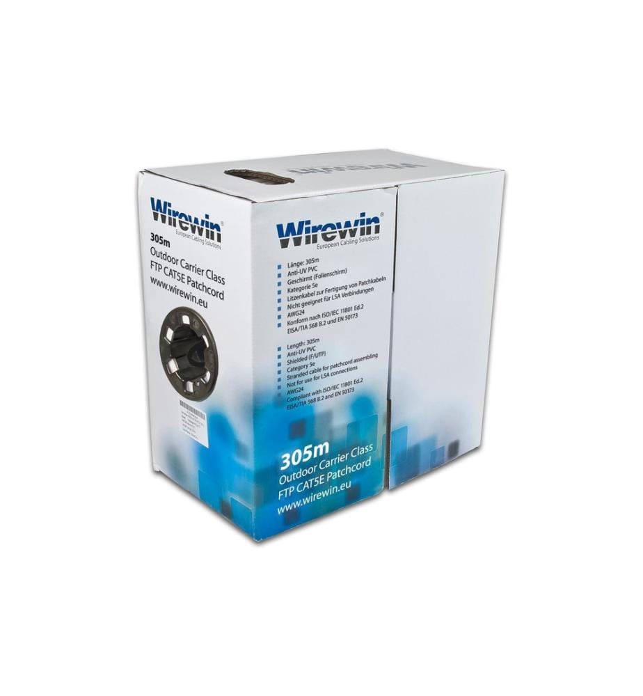 WIREWIN - Câble de renvoi VKBOX OUTDOOR 305.0 Cat 5e, FTP, 305 m, Noir