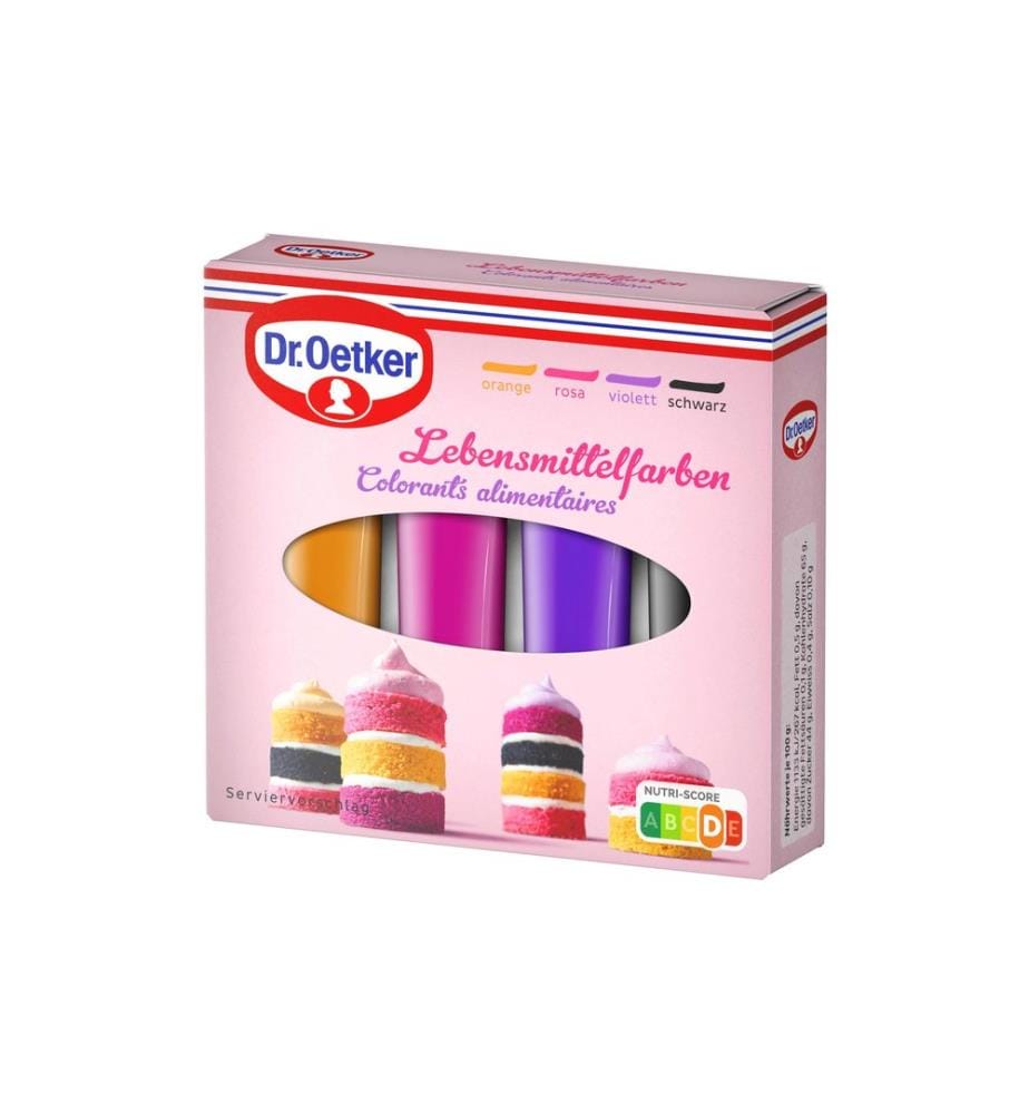 Dr.Oetker Kits de colorants alimentaires RVSO 4 x 10 g