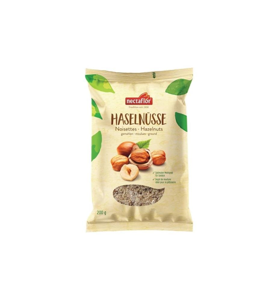 Nectaflor - Ingrédient de pâtisserie noisettes moulues 200 g