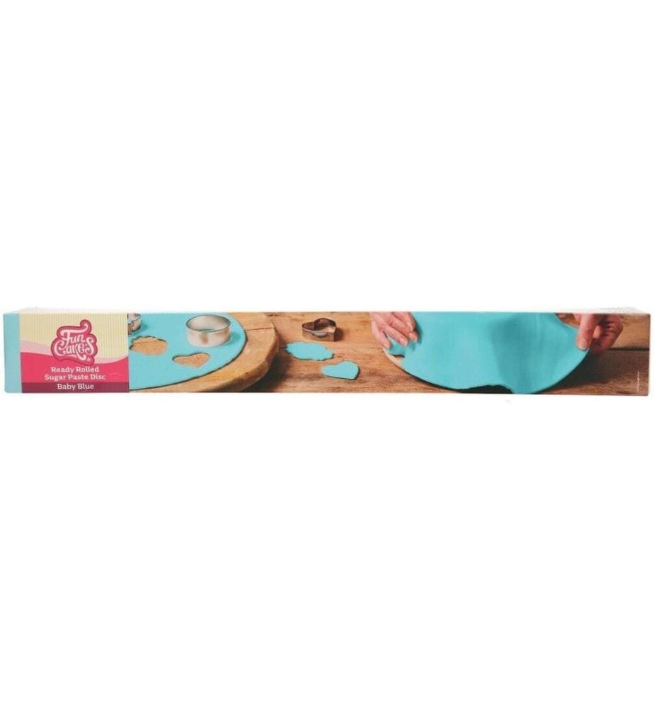 FUNCAKES - Couverture de fondant déroulée Bébé bleu, 430g