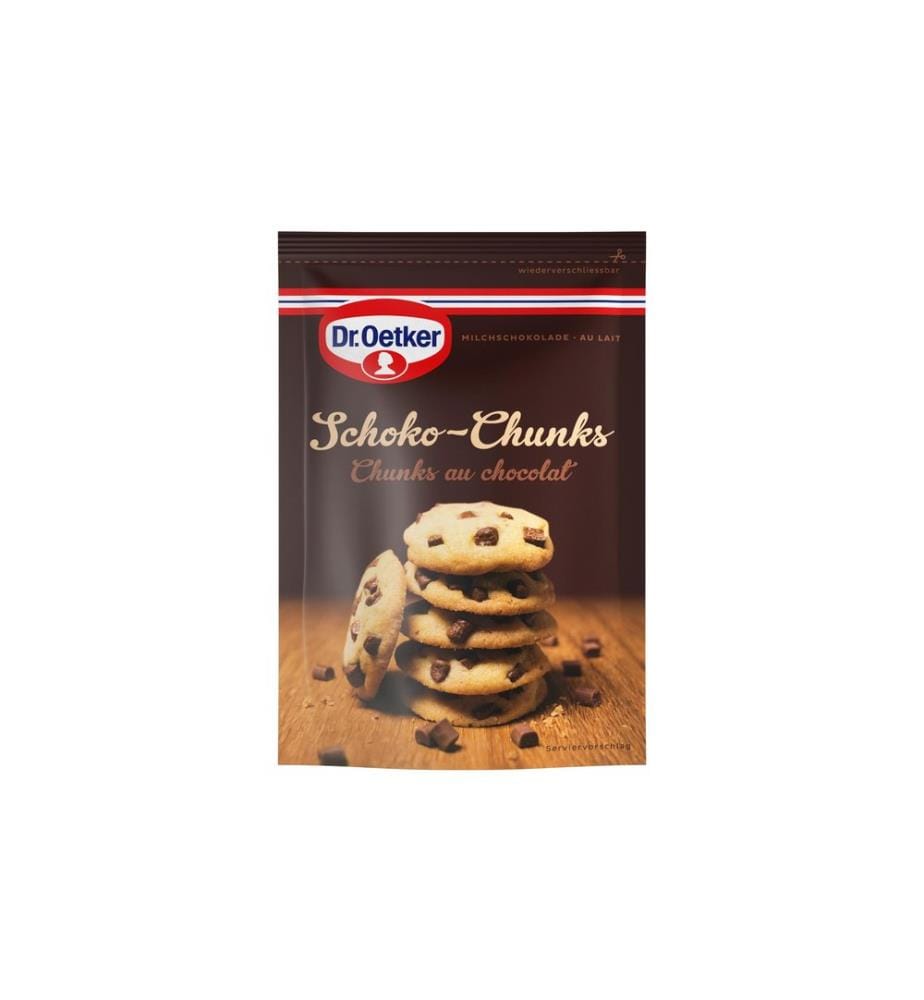 Dr.Oetker Morceaux de chocolat Schoko Chunks chocolat au lait 100 g