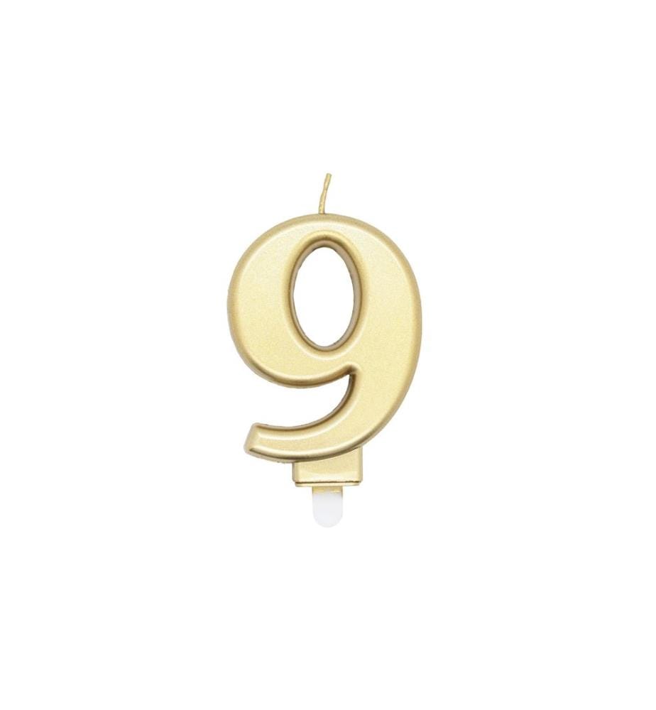 Amscan Bougie numérotée Numéro 9, 1 pièce