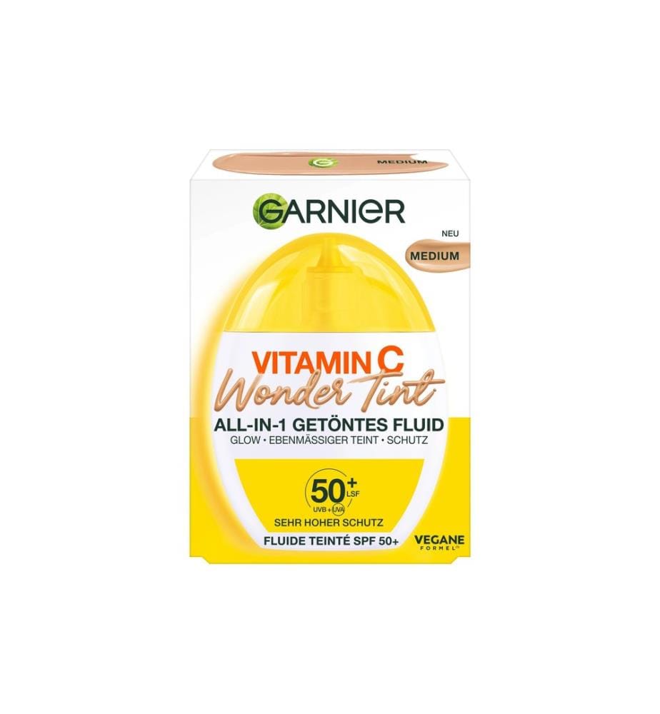 Garnier - Fluide pour le visage Vitamin C Wonder Tint All-In-1 Medium
