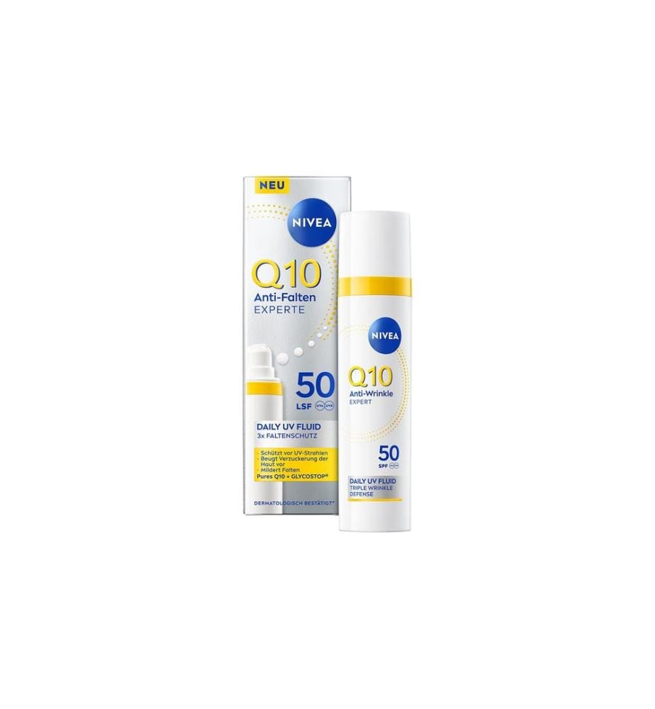 NIVEA - Fluide pour le visage Q10 Anti-Rides Expert Jour SPF 50 30 ml