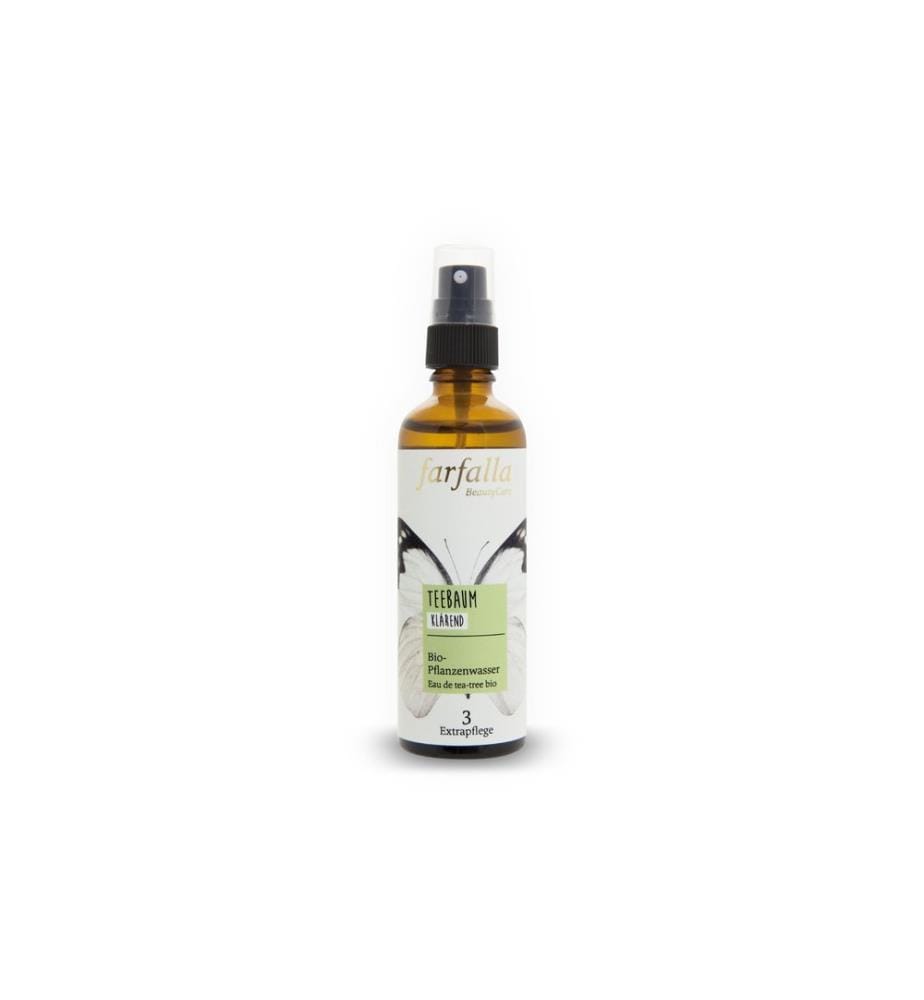 Farfalla - Spray pour le visage Eau végétale biologique d'arbre à thé 75 ml