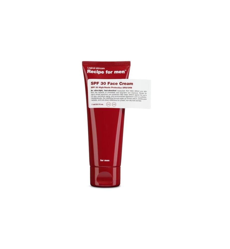 Recipe For Men - Crème pour le visage SPF 30 75 ml