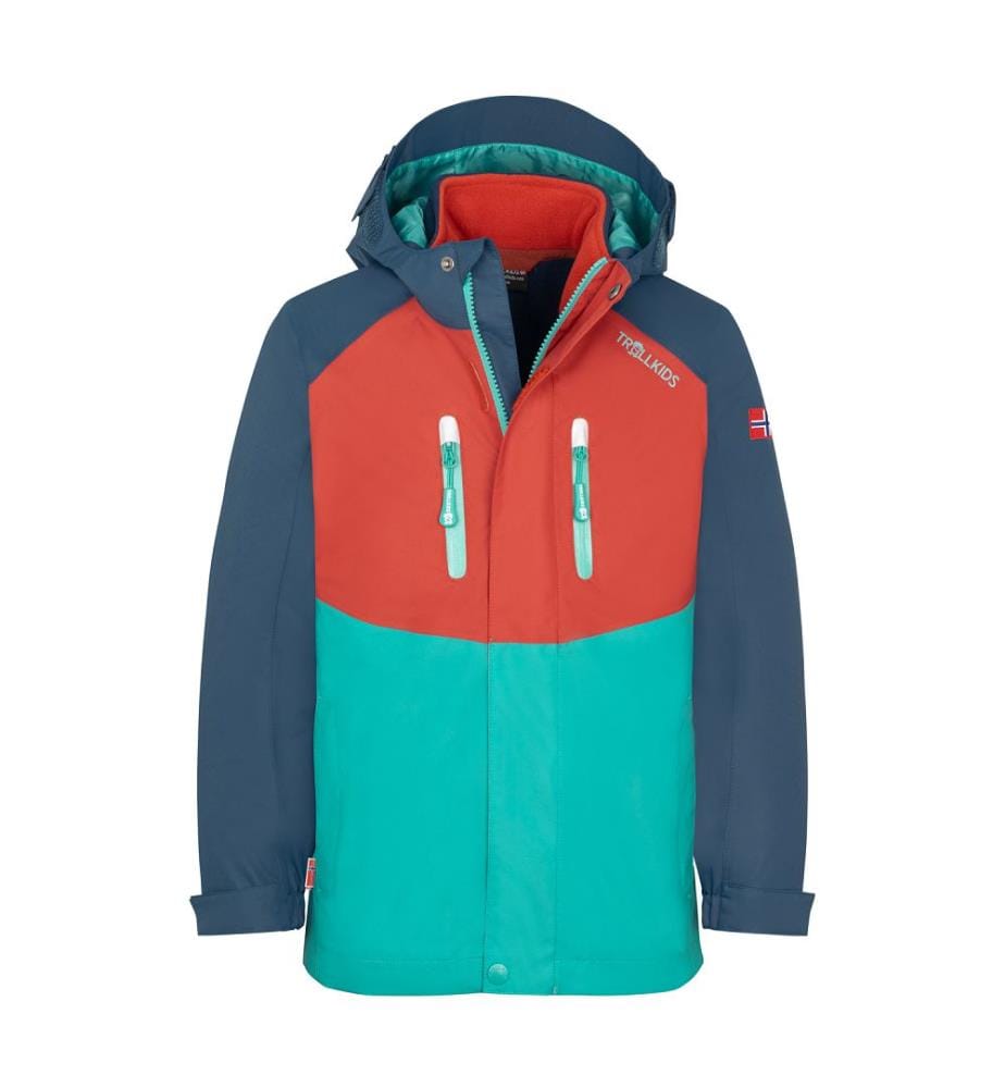 Veste Bryggen 3in1 - argile rouge, bleu mystique et bleu corail