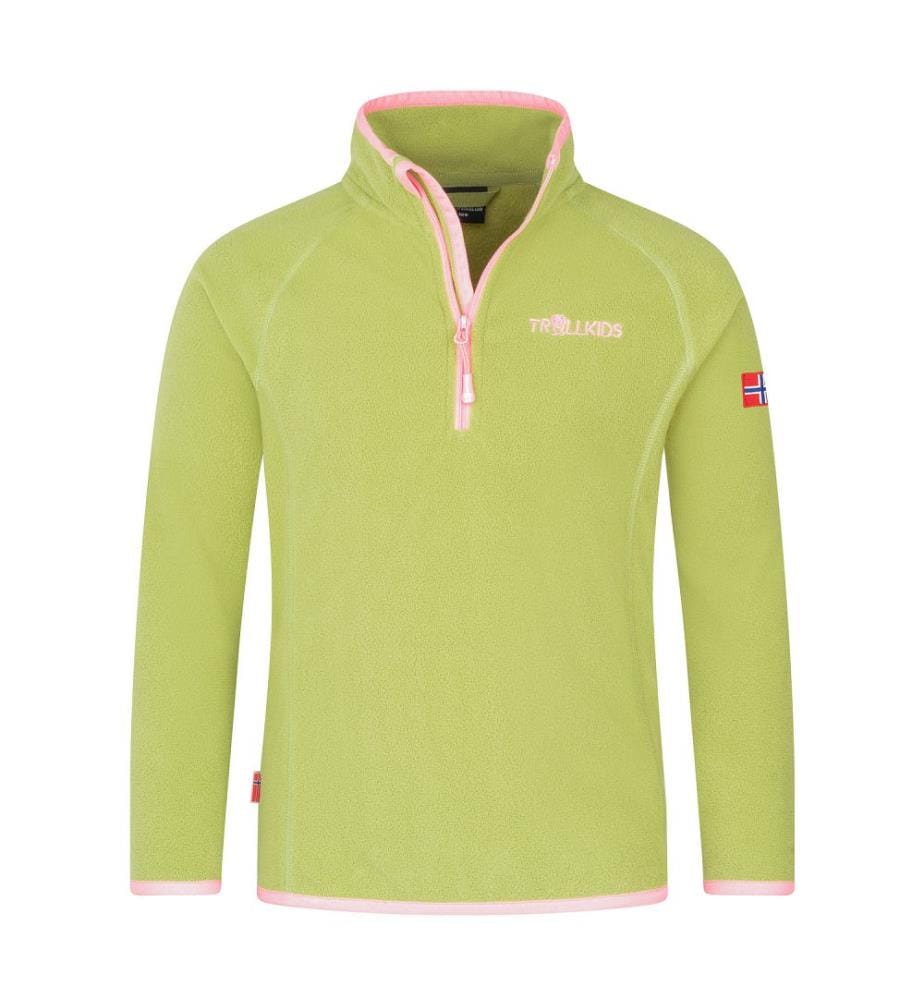 Nordland Half Zip - vert haie et rose bonbon