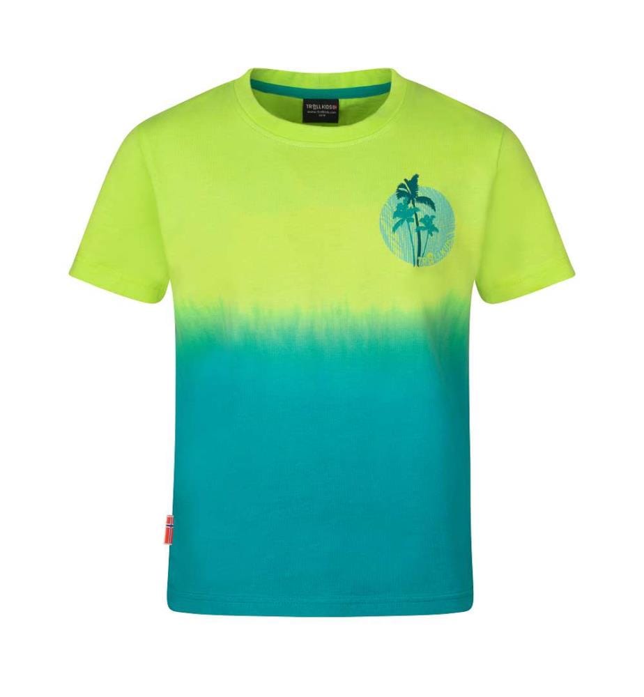 Yttersand Beach T-Shirt UPF30+ - Wild Lime & Sea Green