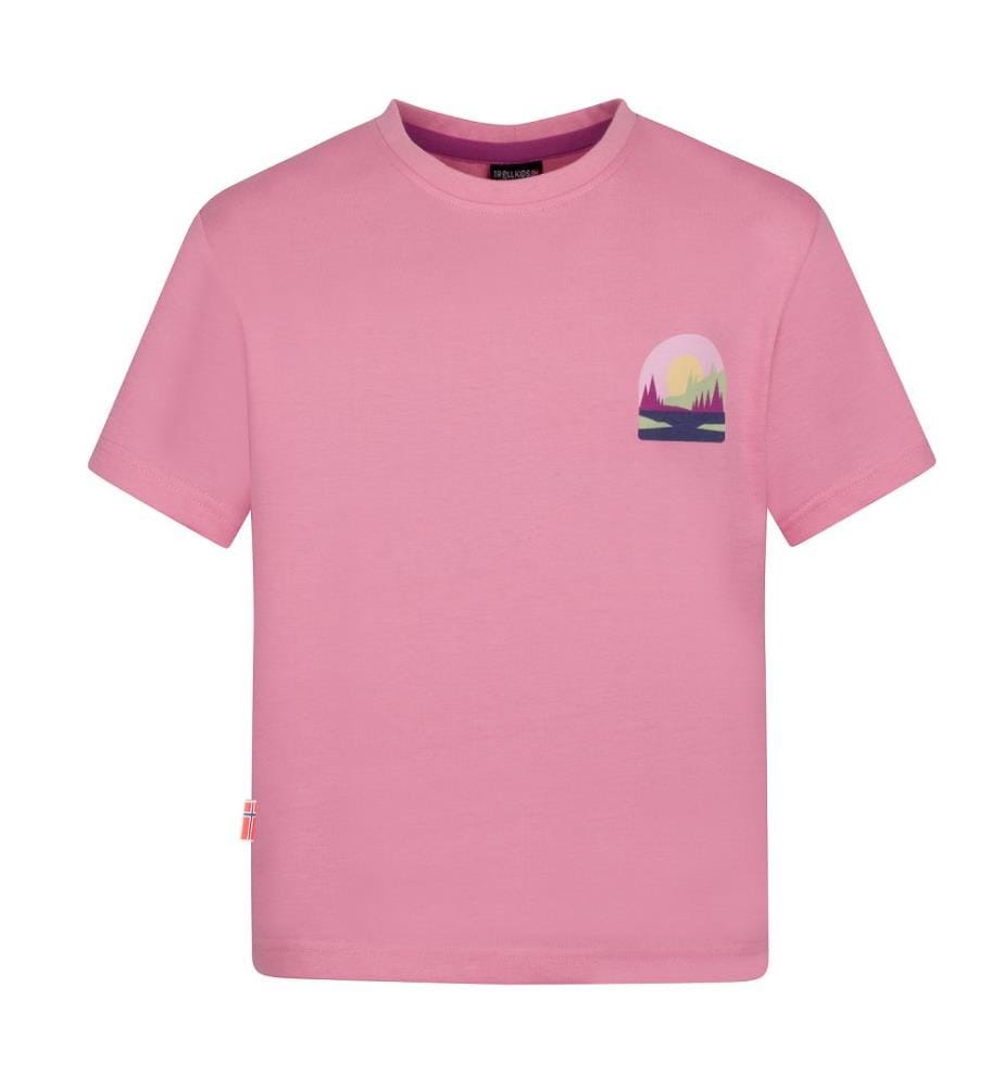 T-Shirt Gryllefjord Panorama GOTS - rose bonbon