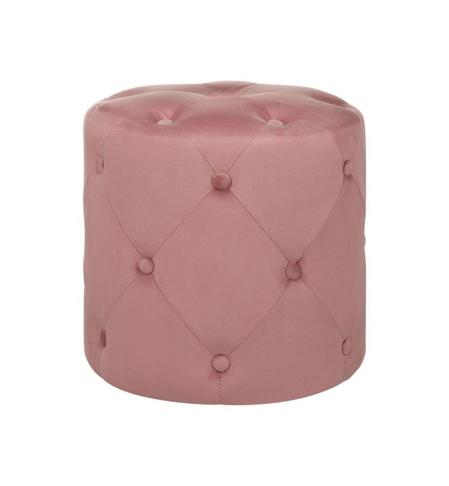 Pouf COROLLA Velours Rose