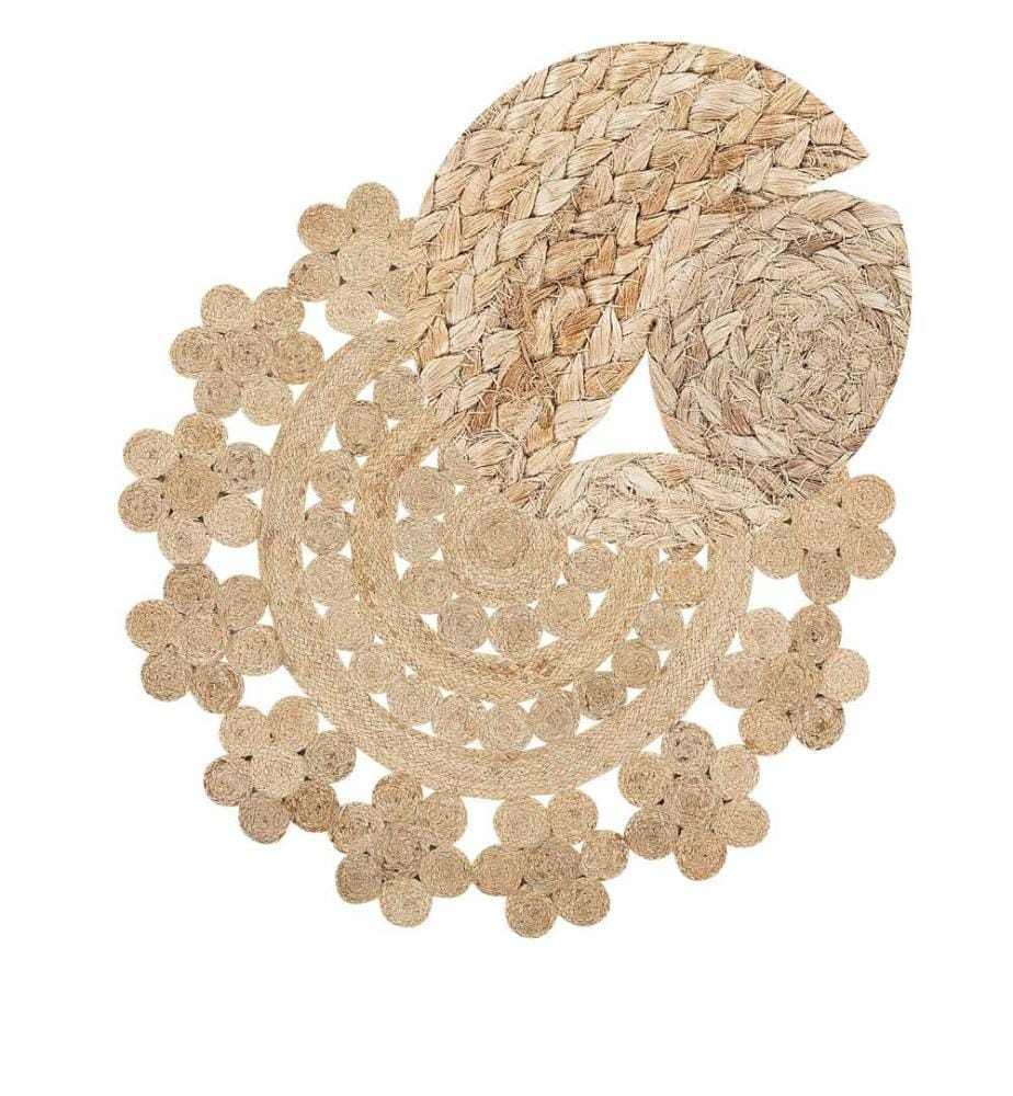 Tapis BIRECIK Beige ø 120 cm Jute