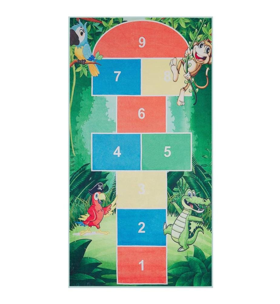 Tapis enfant BABADAG Vert 80 x 150 cm