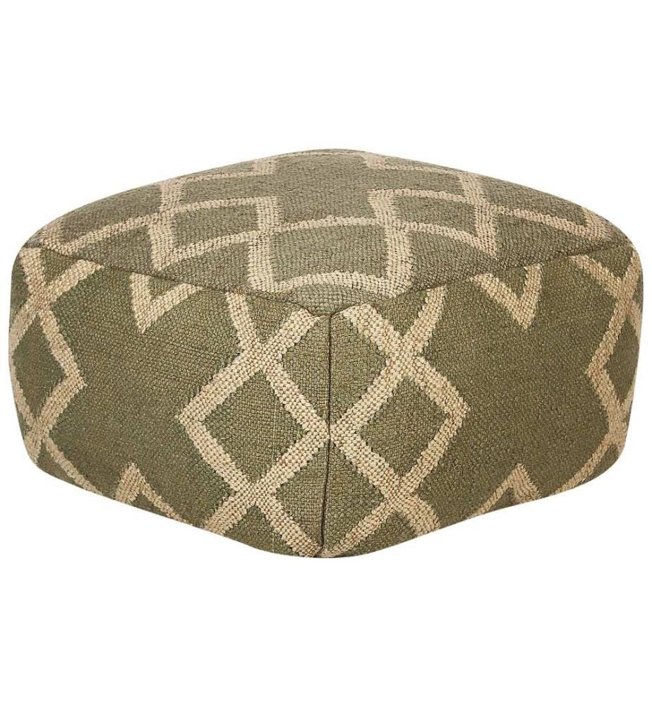 Pouf GOPI Jute Vert