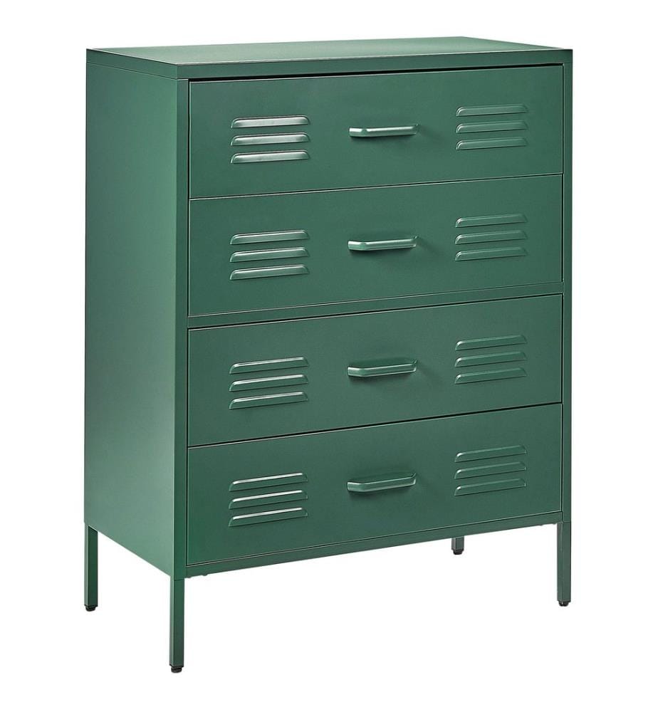 Meuble à tiroirs ENAGO Métal Vert foncé