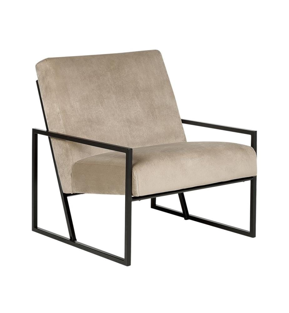 Fauteuil DELARY Velours Taupe