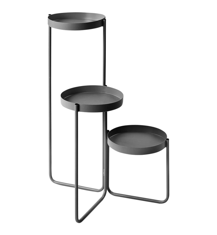 Support de pots FRAGARIA Métal 42 cm Noir