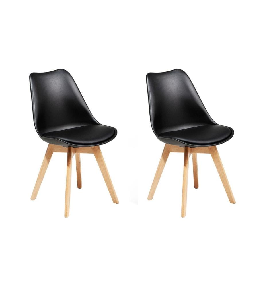 Lot de 2 chaises de salle à manger DAKOTA II Noir