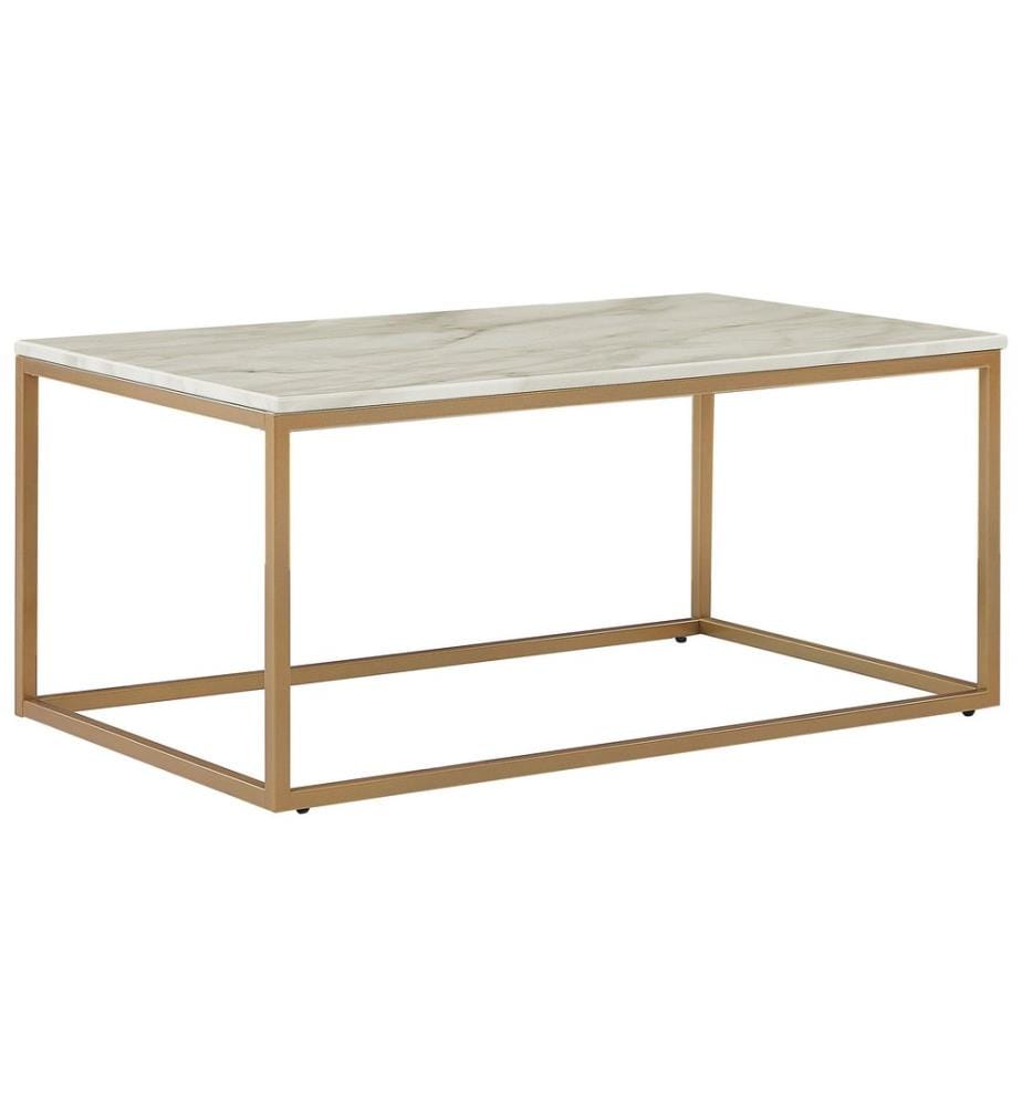 Table basse DELANO Marbre/doré