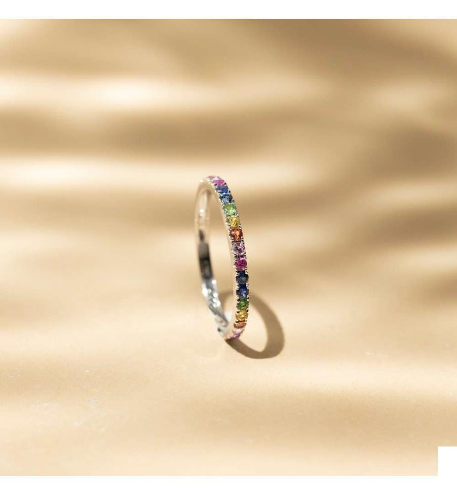 Bague Colorful Love - Or Blanc