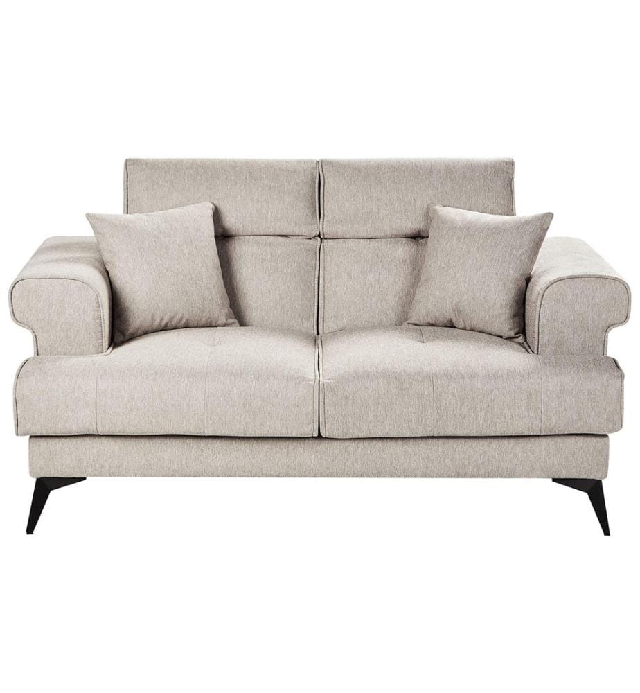 Canapé 2 places SKIVE Tissu Taupe
