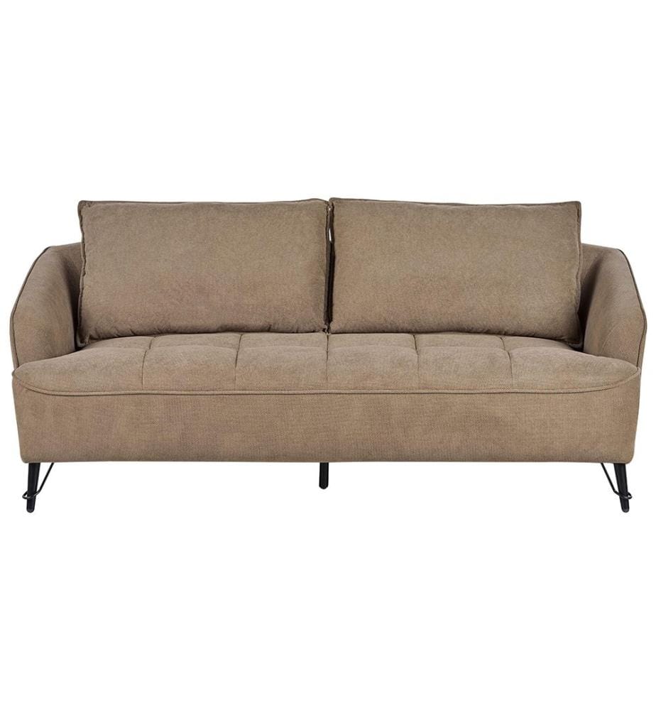 Canapé 3 places HOBRO Tissu Marron clair