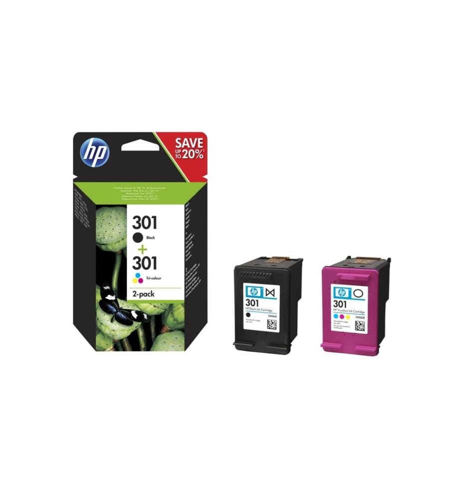 HP - Combo Pack No. 301 (Encre N9J72AE) C/M/Y/BK