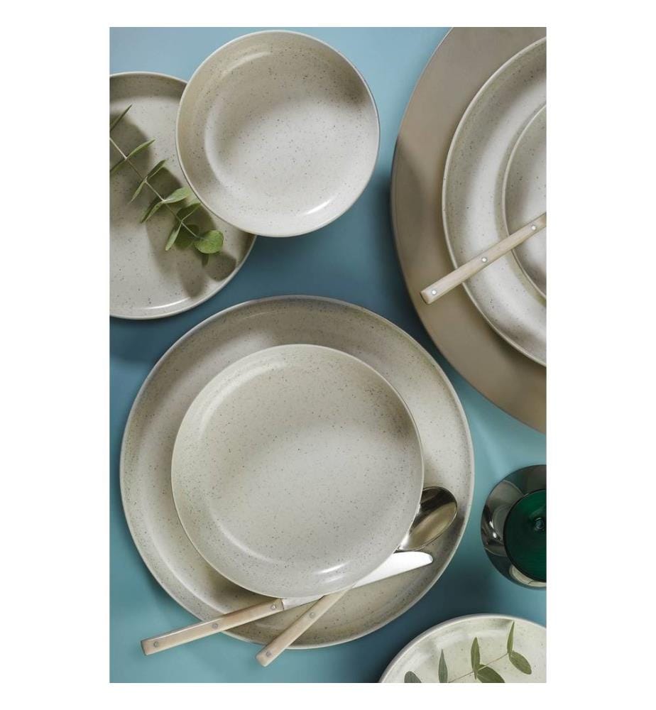 Service de Table (16 pièces) multicolore, 100% porcelaine
