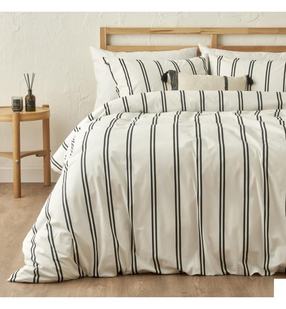 Housse de couette double April 200x220 cm - Blanc