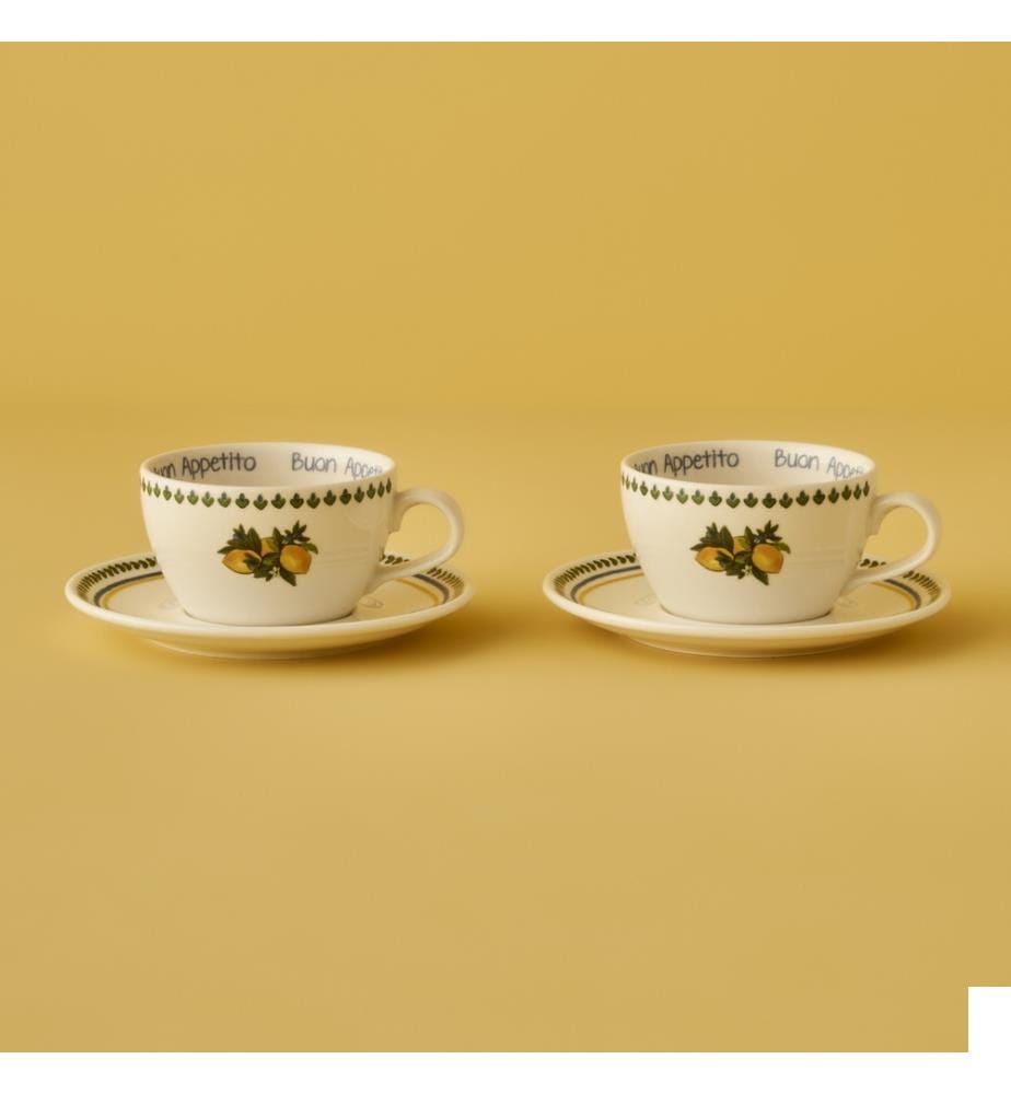 Set de tasses à thé Lemoncello 2 pièces 270 cc - Multicolore